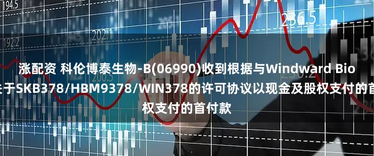 涨配资 科伦博泰生物-B(06990)收到根据与Windward Bio AG关于SKB378/HBM9378/WIN378的许可协议以现金及股权支付的首付款
