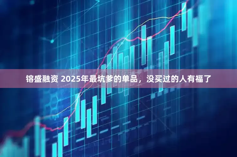 镕盛融资 2025年最坑爹的单品，没买过的人有福了